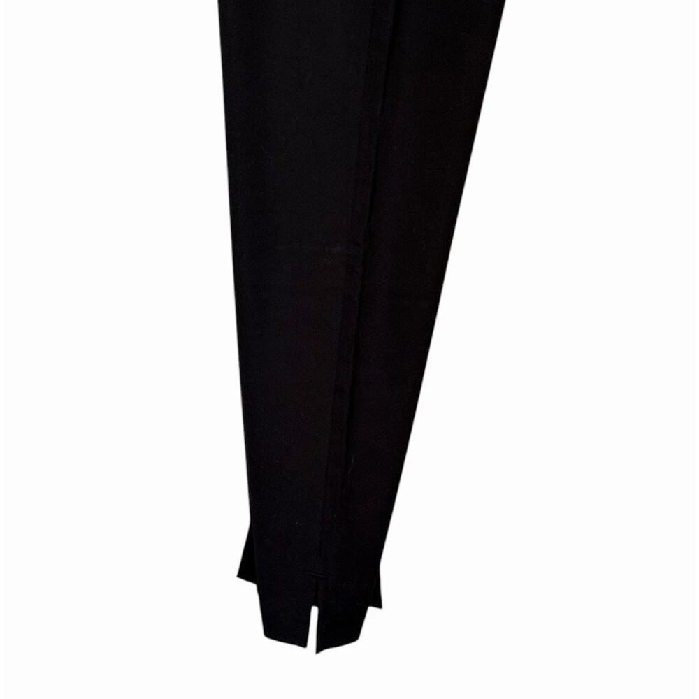 Eileen Fisher Black Stretch Twill Ankle Pants XSP Petite Pull On NWT Classic - Picture 8 of 16